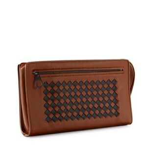 New Authentic BOTTEGA VENETA
Leather Checkbook Wallet